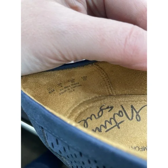 Natural soul Navy Isla Slip-on Loafers size 6 M - Picture 5 of 6